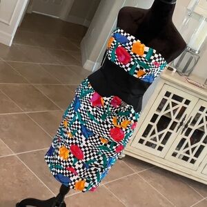 AJ BARI vintage tulip party dress, strapless, see inside pics, size 10